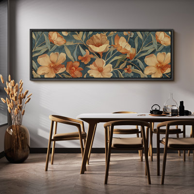 Rustic Floral " Floral Elegance Vintage Botanical Modern Art Calm Warm Extra Large Artwork Pictures " Print