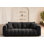 Canapé 91,5 po moderne en chenille capitonnée, canapé de salon rembourré avec 2 coussins décoratifs, canapé Cloud pour appartement, chambre à coucher, bureau