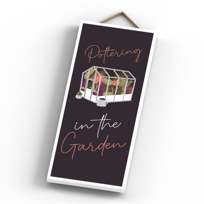 Garden pottering in the garden signs and plaques
