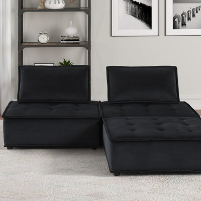 Canapé modulaire 3 pièces Velvet