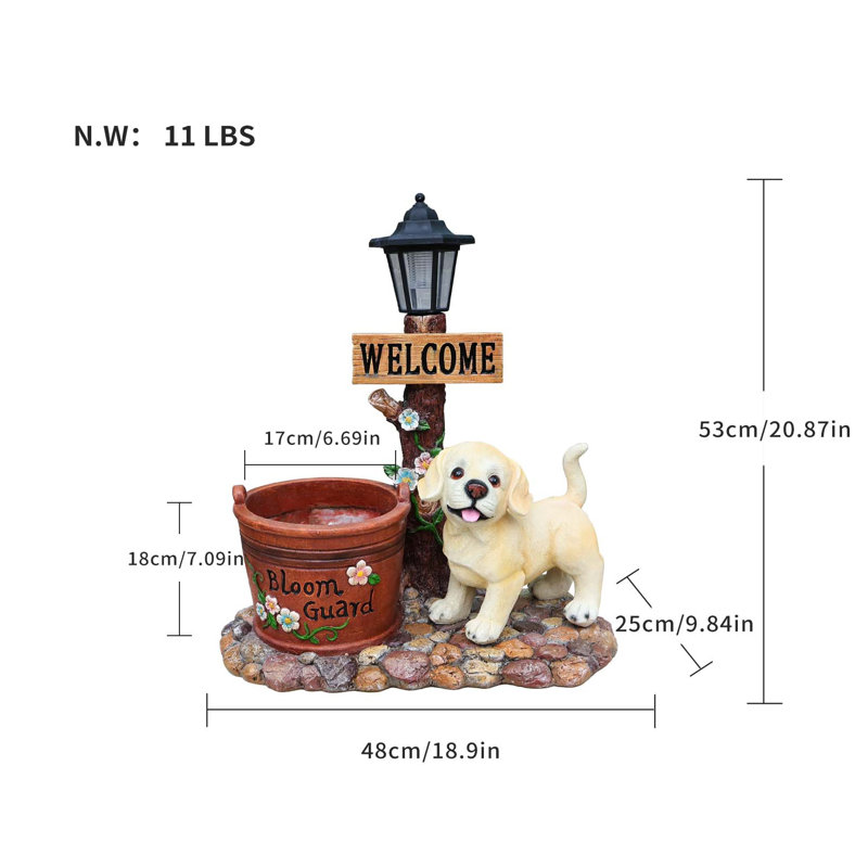 Statue de jardin Labrador