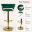 Swivel Upholstered Counter Stool with Metal Frame-955623301