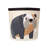 3 Sprouts - Canvas Storage Bin - Laundry and Toy Basket for Baby and Kids - Bulldog