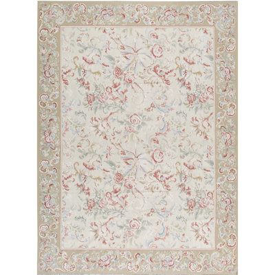 Aubusson Wool Area Rug