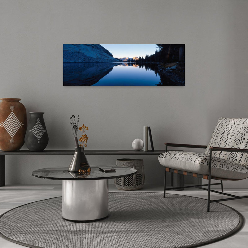 «Emeric Lake Yosemite National Park Ca Peaceful Tranquil Abstract Landscape Nature», art mural, H 36 po x l 12 po