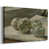 Toile naturelle avec cadre flottant