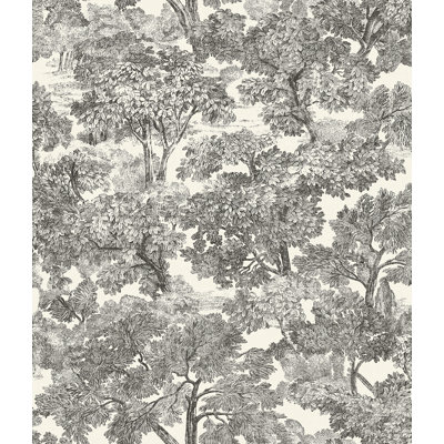 Spinney Toile 33' L x 20.5" W Wallpaper Roll