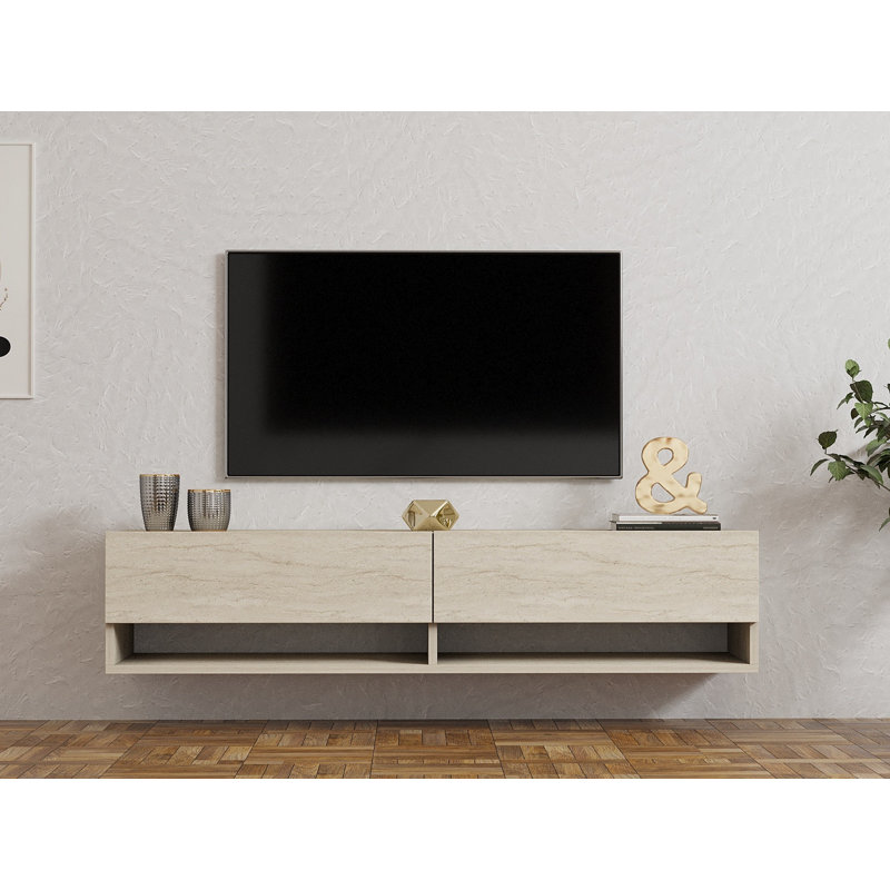 Bardhyle Unfinished TV Stand for TVs up to 50", Natural