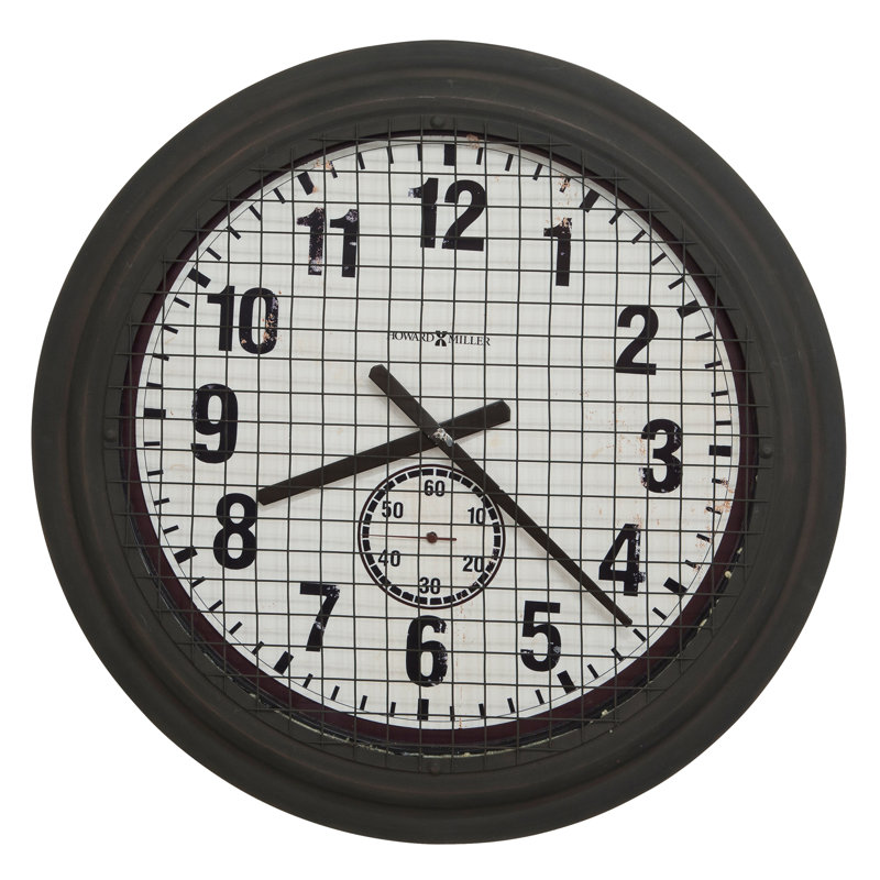 Horloge murale surdimensionnée moderne et contemporaine Grid Iron Works