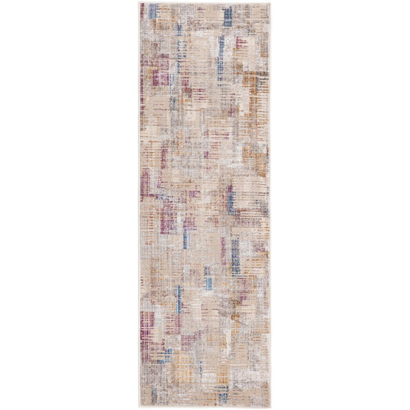 Amiliya Abstract Indoor Rug, Runner 2' x 6'