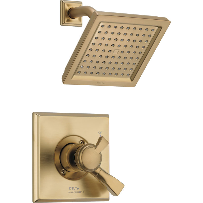 Robinet de douche Dryden, Bronze champagne lustré