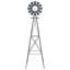  Windmill Grey Iron Garden Outdoor Feature Decorative Industrial Terrace