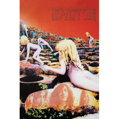 Officiellement sous licence, Led Zeppelin, maisons du Saint, affiche d'art musical 24 x 36 pouces - reproduction décorative - papier affiche - prêt à encadrer