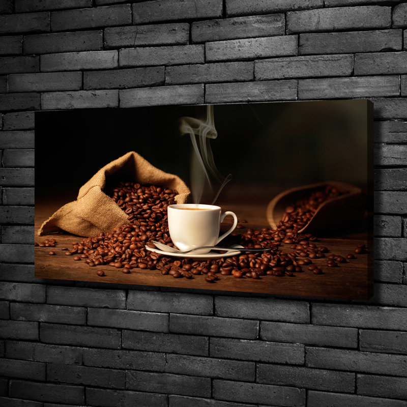 Coffee In A Cup - Wrapped Canvas Print, 50cm H x 100cm W
