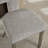 Modern Dining Chairs Set of 2, Gray Chenille, Steel Legs for Kitchen