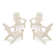 Nautical 4-Piece Adirondack Conversation Set