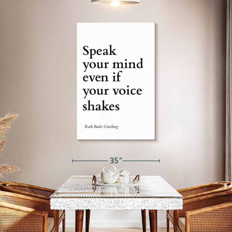 Speak Your Mind, 48" H x 32" W