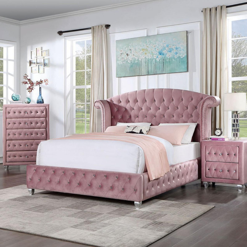 Lit tapissier Glam, Grand lit