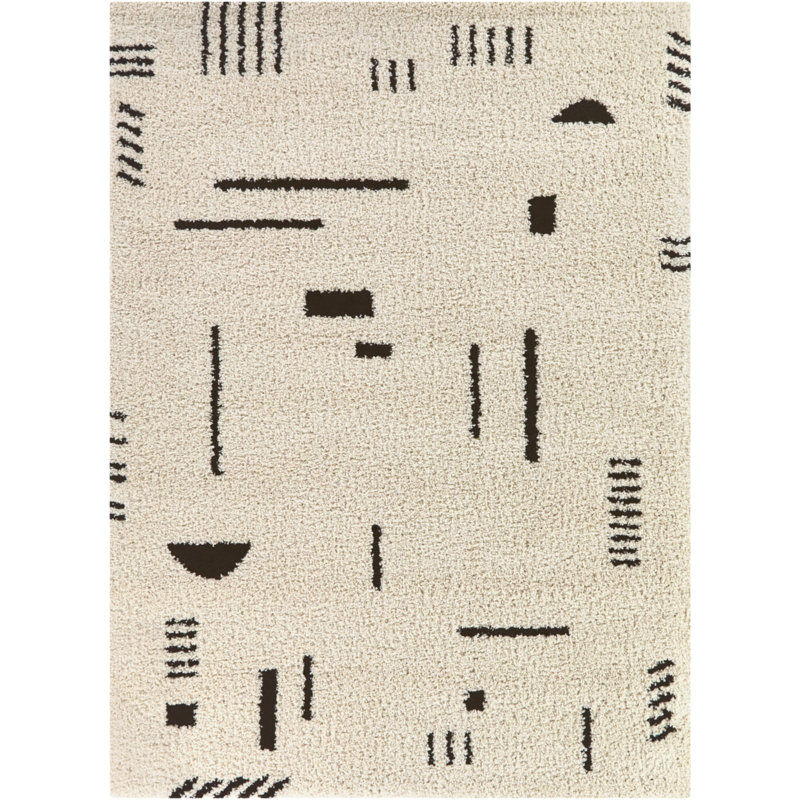 Tapis marocain à poils longs Marjanne, Rectangle 7 pi 10 po x 10 pi