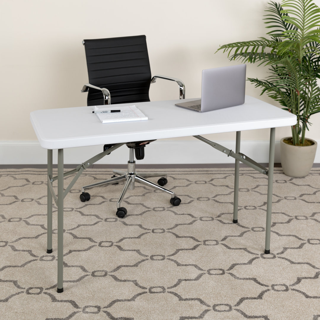 Noah 4' Rectangular Plastic Event Folding Table Flash Furniture