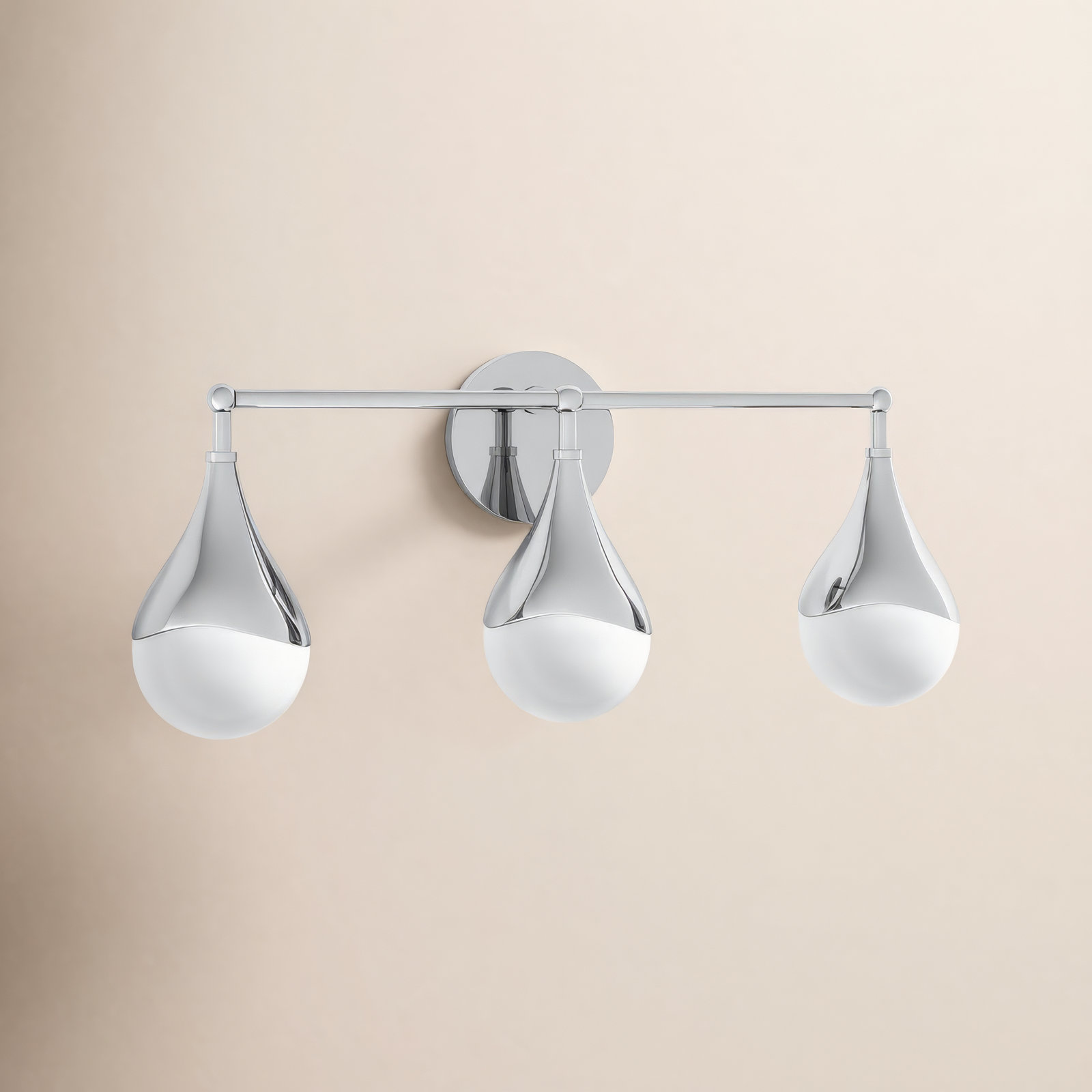 Algiers 3 Light Dimmable Vanity Light, Polished Nickel