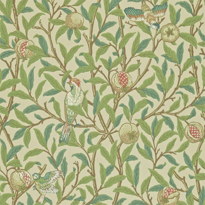 Bird & Pomegranate Wallpaper