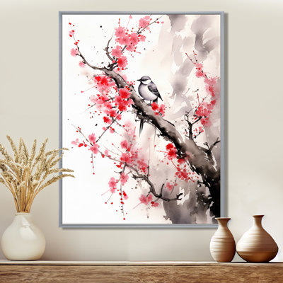 Art asiatique, Sumi oiseau sérénité, art asiatique