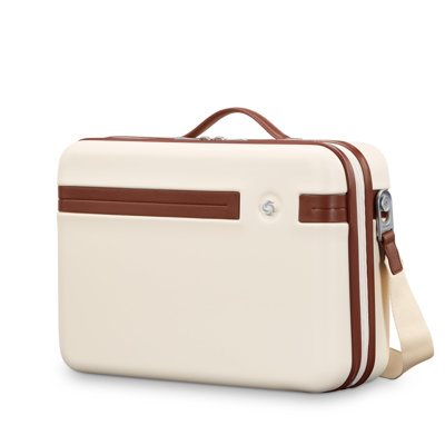 Hard Shell Crossbody Makeup Case with Detachable Strap