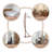 23.62"L Dark Brown Simple Solid Wood Sailboat Clothes Rack