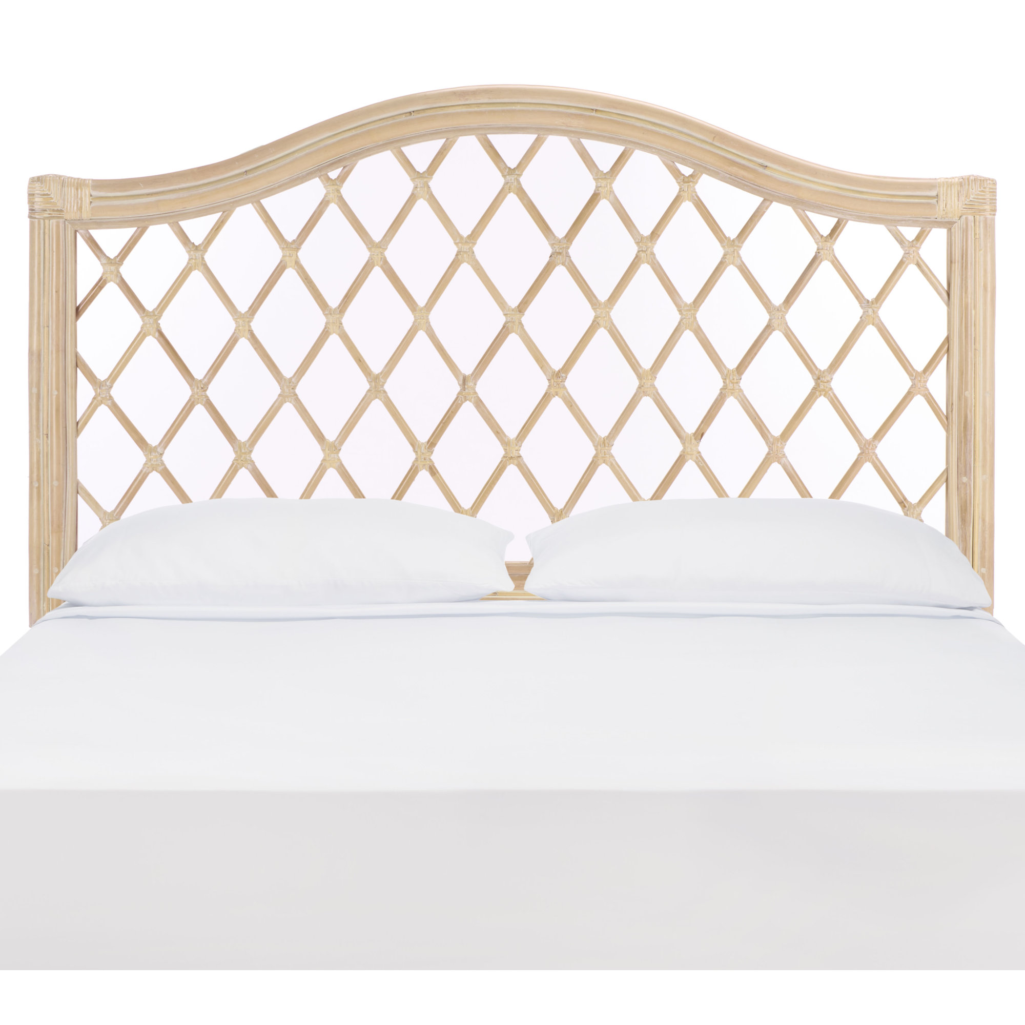Liv Headboard, White Washed, Queen