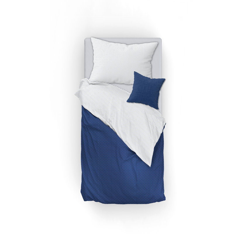 Charlize Dots Duvet Cover Set with Pillowcases, 155 x 200cm - 1 Pillowcase (50 x 70 cm)