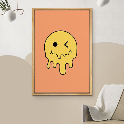 Lumineux animaux BCBG fondant des années 1990 Smiley Face Emoji Kids Pop culture moderne Pop Art, décoration de chambre à coucher