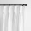 Lynnin White Linen Solid Color Room Darkening Single Curtain Panel-1438176477