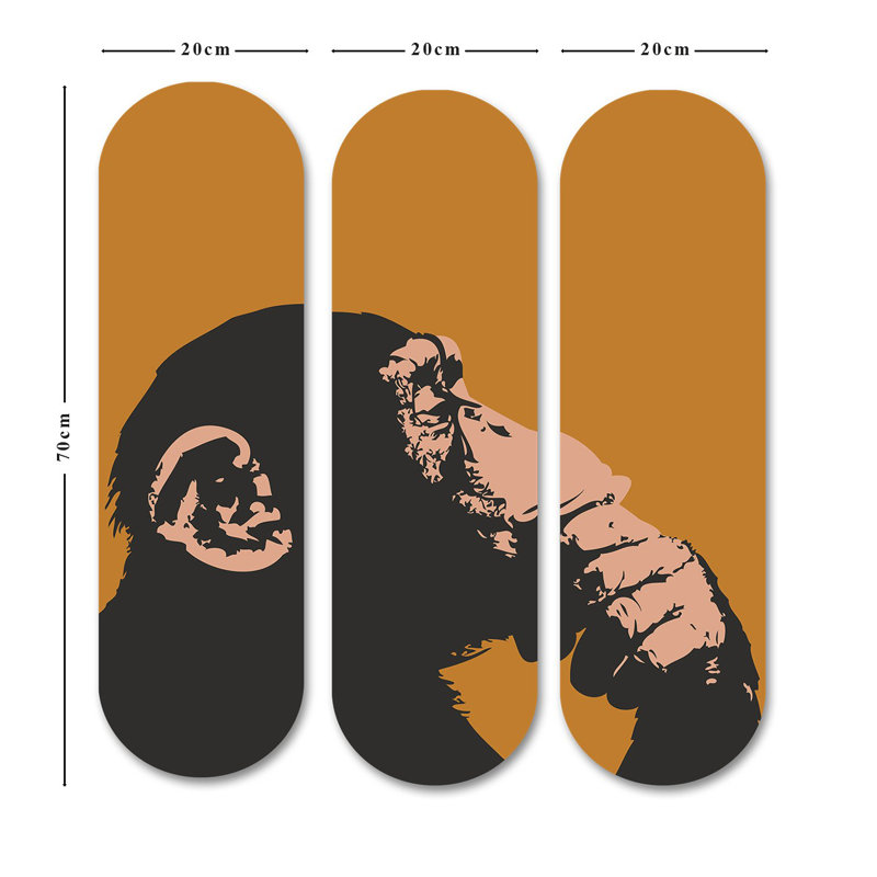 Superbe ensemble de peinture décorative en panneau de fibres à densité moyenne (3 pièces), imprimé UV, 27,6 x 27,6 pouces au total | 100% panneau de fibres à densité moyenne, épaisseur: 0,3 pouce | Parfait pour le salon, la chambre à coucher ou le bureau | Art mural accrocheur