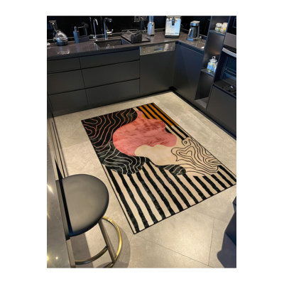 Tapis rayé multicolore Paris