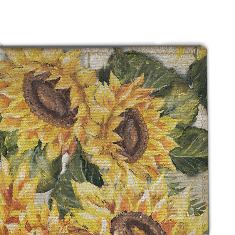 Tapis d'extérieur tournesol, L 36 po x L 60 po
