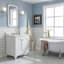 Queen 30" Sink Carrara Quartz Countertop Bath Vanity with Faucet-2094086556-2094086555