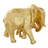 Gracie-Lee Polystone Elephant Gold Decorative Sculpture
