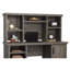 Huche en bois avec tablettes réglables, brun