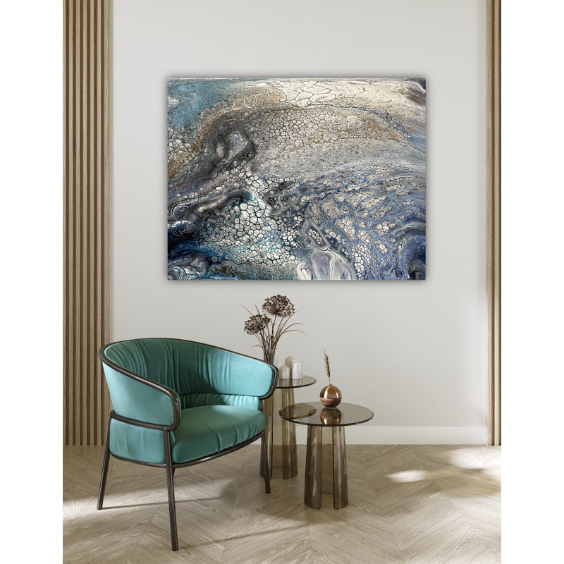 River Water Print by Rachel Farmer, White Floater Frame Canvas, 32" H x 42" W x 2" D