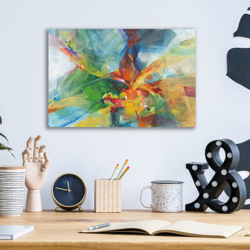  «Channel Chassing» par Danhui Nai, art mural en verre acrylique, H 12 po x l 16 po x P 0,13 po