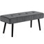Banc rembourré 39,4 po Velours côtelé-1170657974