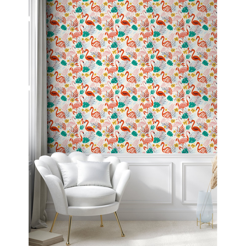 Rouleau Etonbury, Rose foncé, vert jade, L 100 po x l 13 po