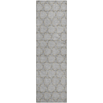 Premium Machine Washable Prisco Gray Rug