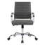 Fauteuil de bureau à dossier moyen en faux cuir Mulkey-1401446318