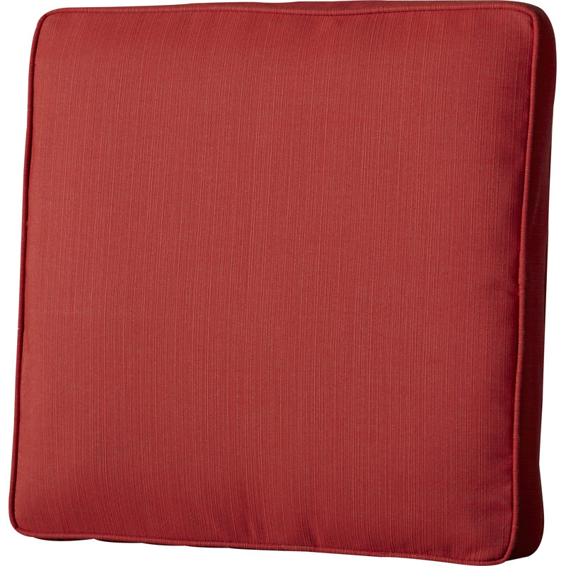 Sunbrella Outdoor 3'' Dining Chair Seat Cushion, Red, 20" W x 20" H  x 3" D