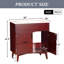 Ensemble de meuble-lavabo avec lavabo, armoire combinée et armoire de rangement pour salle de bain