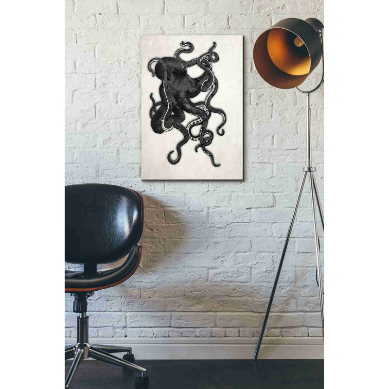 « octopus », impression sur toile, H 26 po x l 18 po