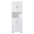 Tall Bathroom Cabinet With Laundry Basket-1158444258