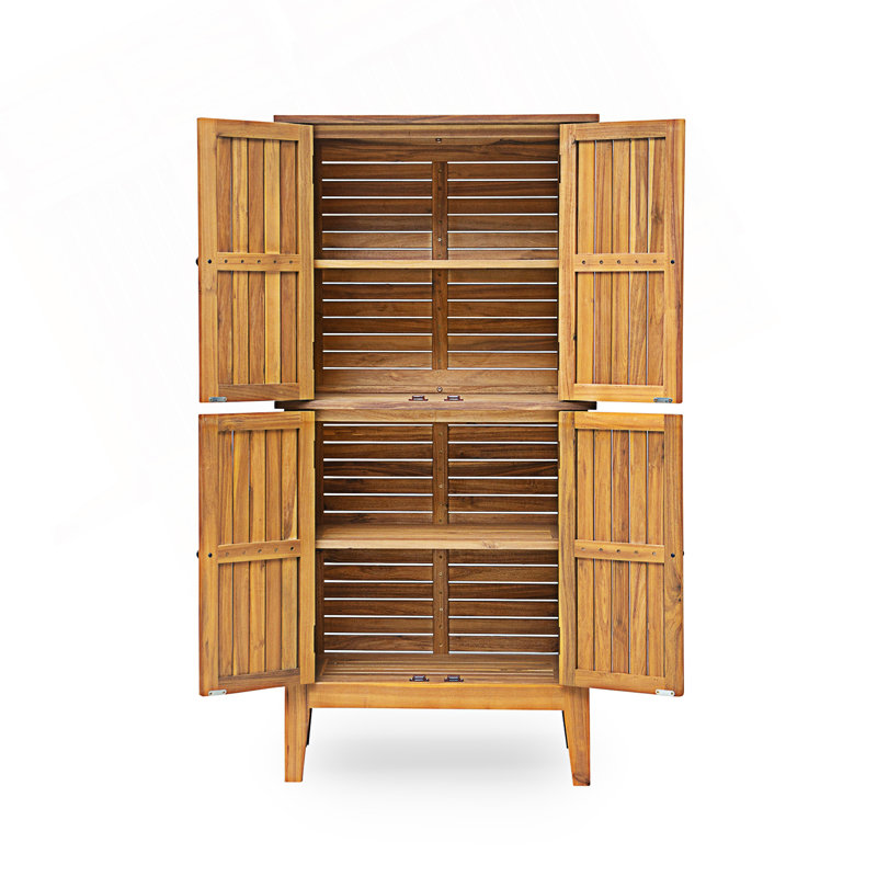 Armoire d'extérieur à lattes, armoire d'appoint